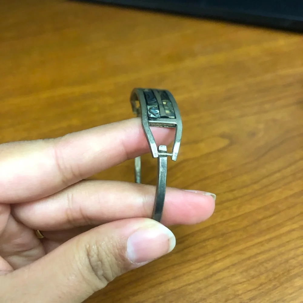 Vintage Mexican alpaca bracelet